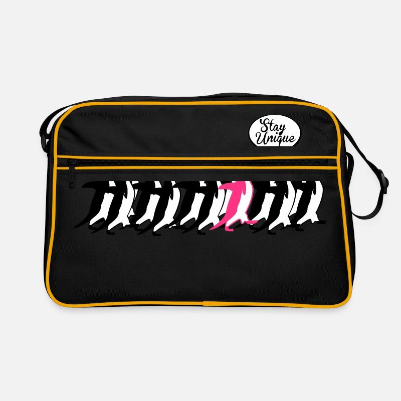 stay unique - Retro Tasche - Schwarz/Gold