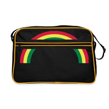 Rainbow, - Retro Bag - black/gold - Front