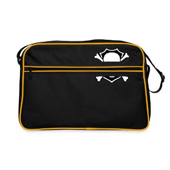 skull_032013_b_2c - Retro Bag - black/gold - Front