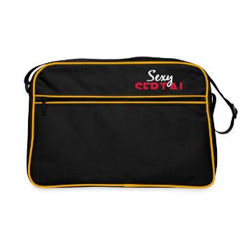Sexy Serial Killer - Retro Bag - black/gold - Front
