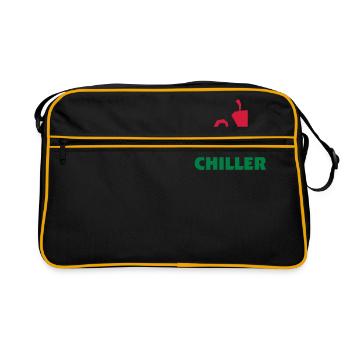 I m a Serial Chiller - Retro Bag - black/gold - Front