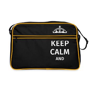 Keep Calm - Retro Bag - black/gold - Front
