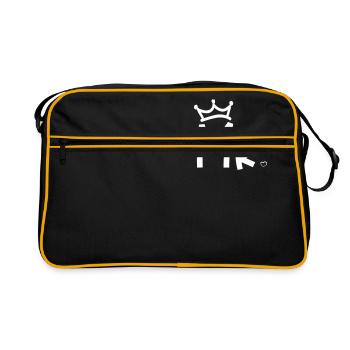 mr_heart_crown - Sac Retro - noir/or - Devant