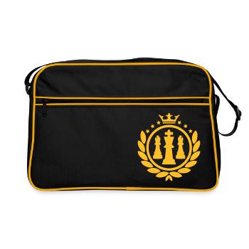 Laurel Wreath (Chess) - Retro Bag - black/gold - Front