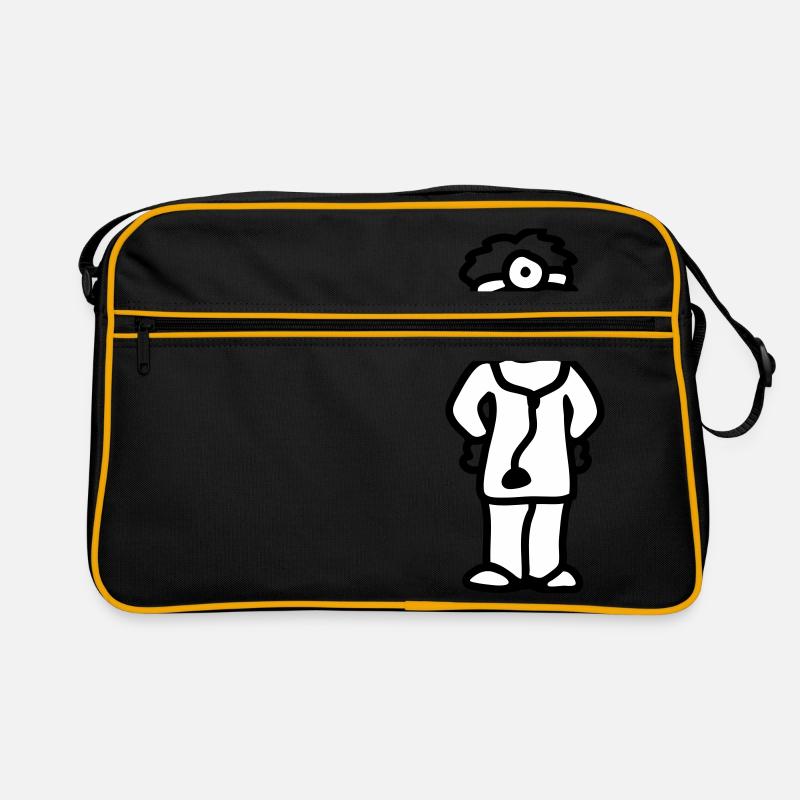 Arzt - Retro Tasche - Schwarz/Gold