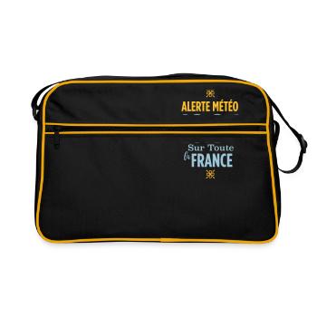 Alerte météo 49.3°C sur toute la France - Sac Retro - noir/or - Devant