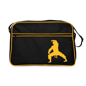 kung fu - Sac Retro - noir/or - Devant