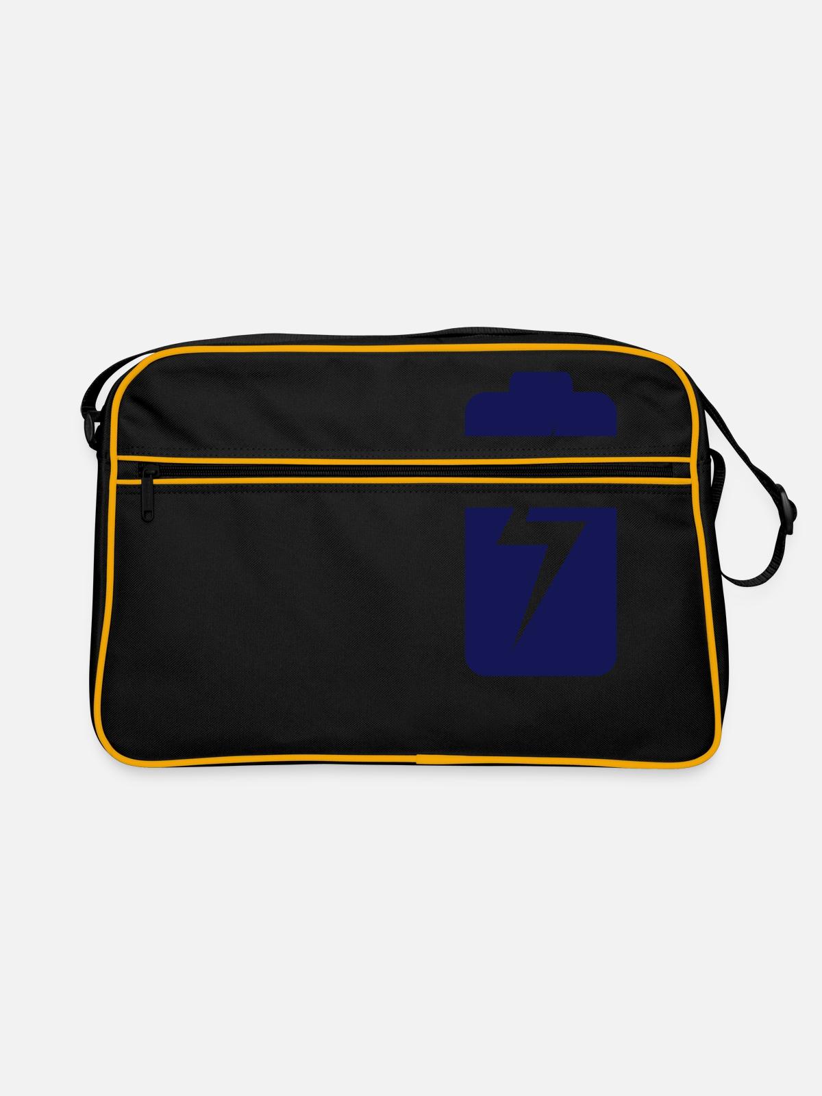 Battery charging status - Retro Bag - black/gold - Front