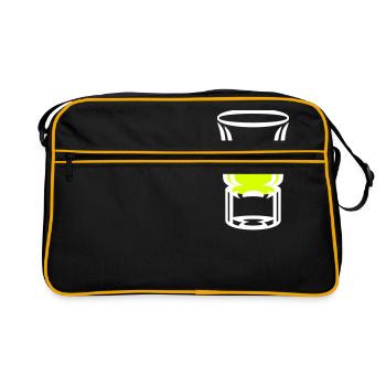 Tourné en verre en verre / de tir (2c) - Sac Retro - noir/or - Devant