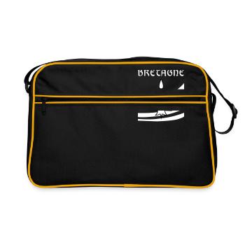 Bretagne blason - Sac Retro - noir/or - Devant