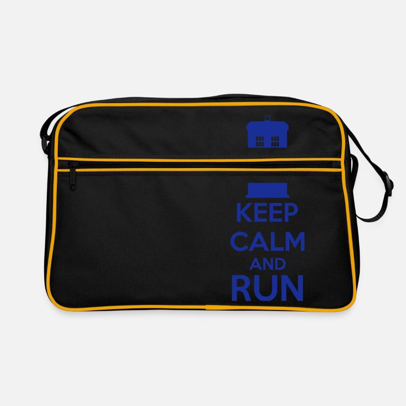 Keep Calm And Run Retro Tasche