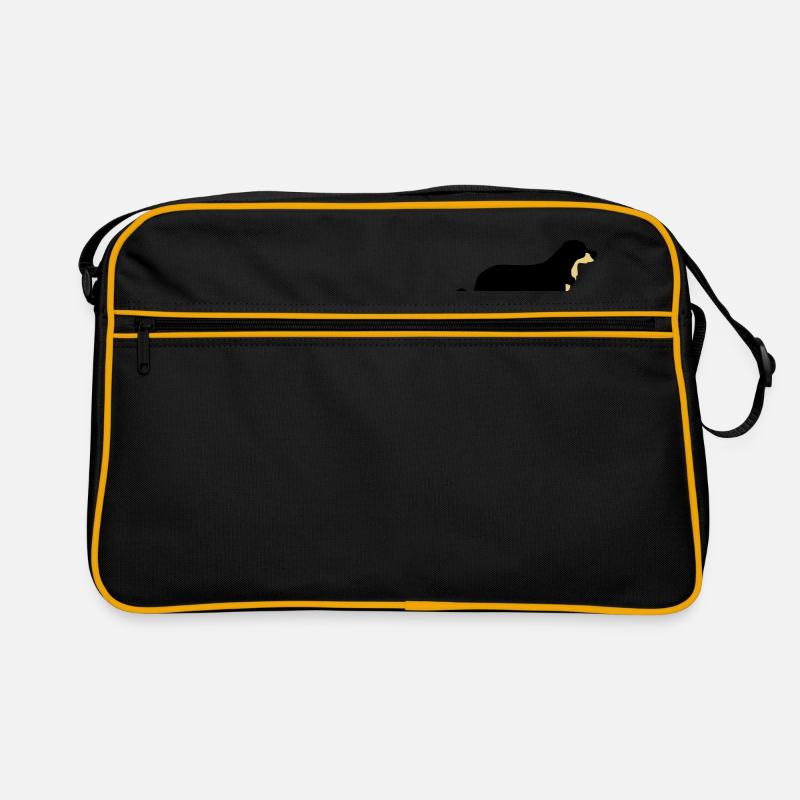 Hovawart Vektor - Retro Tasche - Schwarz/Gold