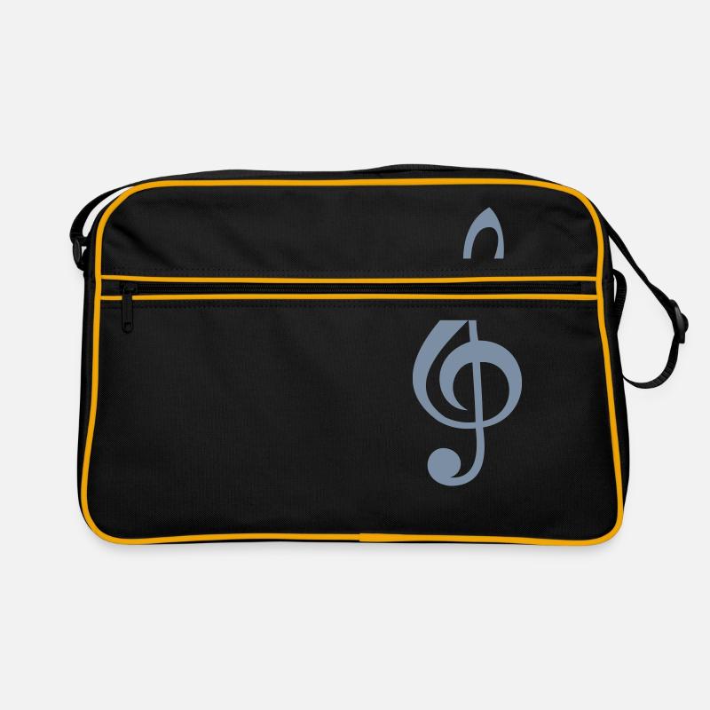 notenschluessel clef Retro Tasche