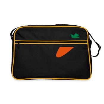 La carotte de la marketplace - Sac Retro - noir/or - Devant