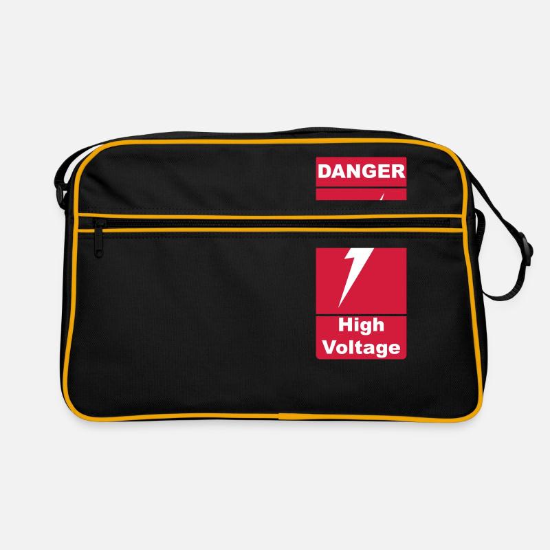 Danger High Voltage 2c Retro Tasche