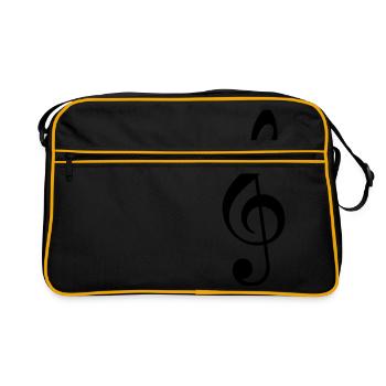 clef - Retro Bag - black/gold - Front
