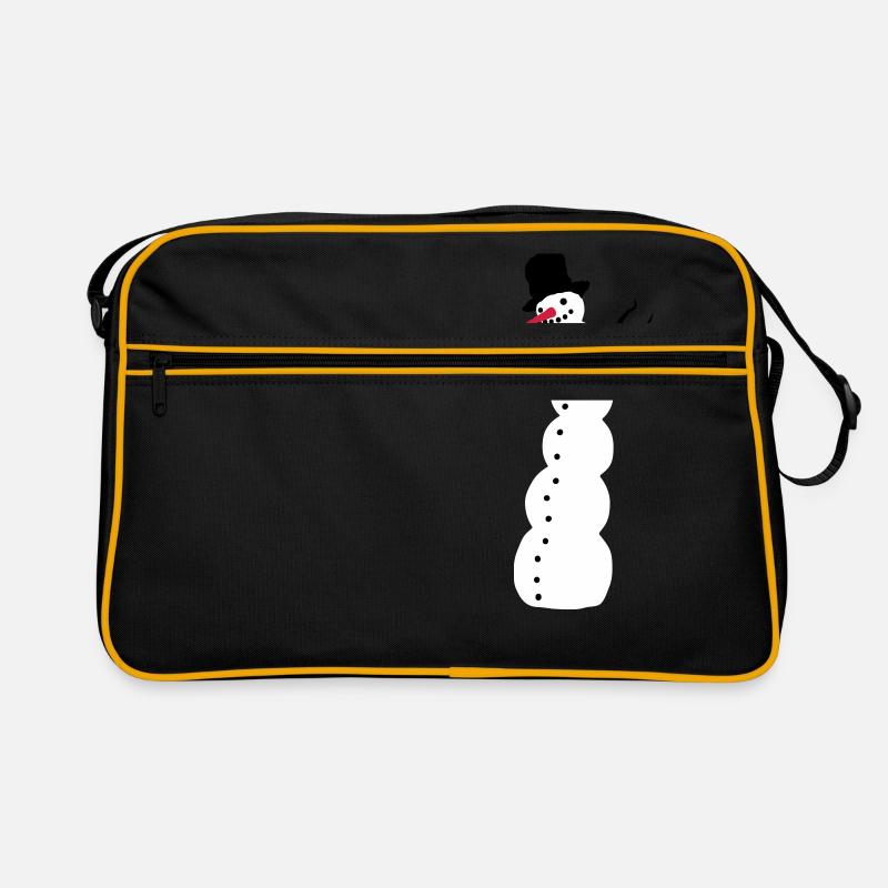 Schneemann Retro Tasche