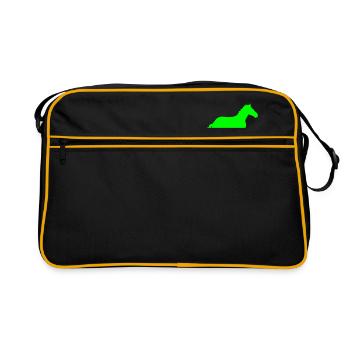 wild horse - Sac Retro - noir/or - Devant