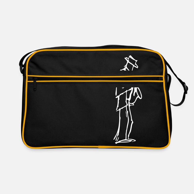Jazzman - Retro Tasche - Schwarz/Gold