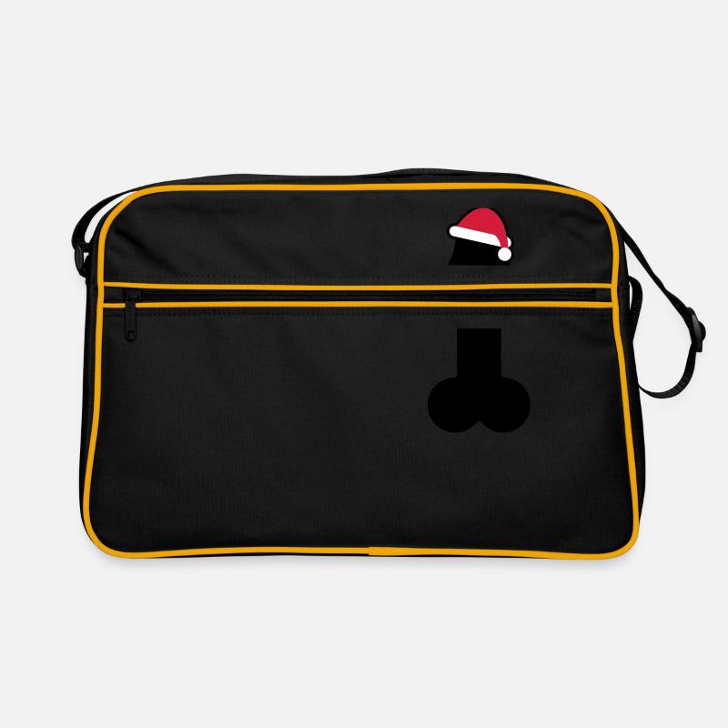 Merry dick christmas Retro Bag