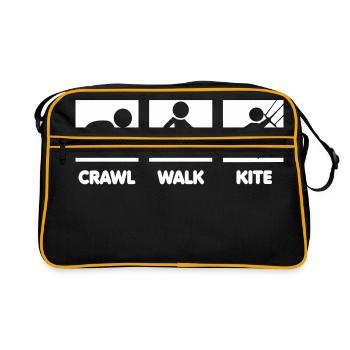 Kiteboarding baby - Retro Bag - black/gold - Front