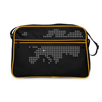 Karlsruhe Saarbrücken Wiesbaden Mainz - Retro Bag - black/gold - Front