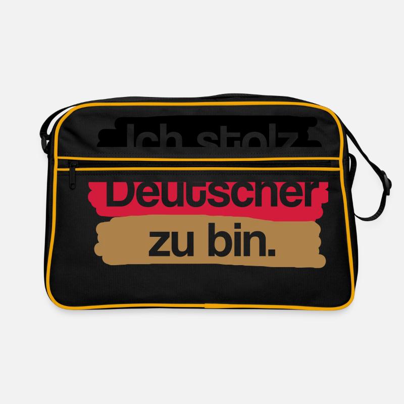 Ich stolz Deutscher zu bin. Retro Tasche