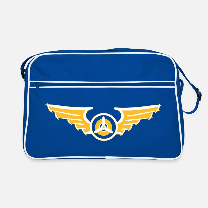 Aviation Symbol Air Force Swing Airplane Pilot Retro Bag