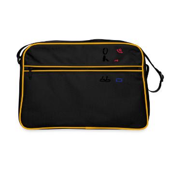 Geocacher Geocaching 3F - Retro Bag - black/gold - Front
