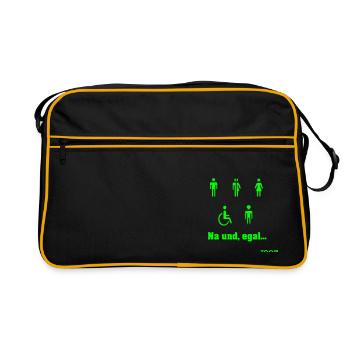 Alle sind gleich - Retro Tasche - Schwarz/Gold - Vorne