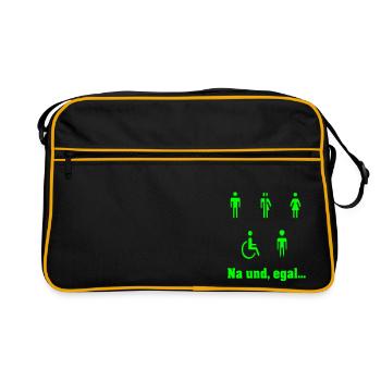 Alle sind gleich - Retro Tasche - Schwarz/Gold - Vorne