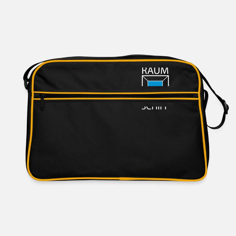 Raumschiff - Retro Tasche - Schwarz/Gold