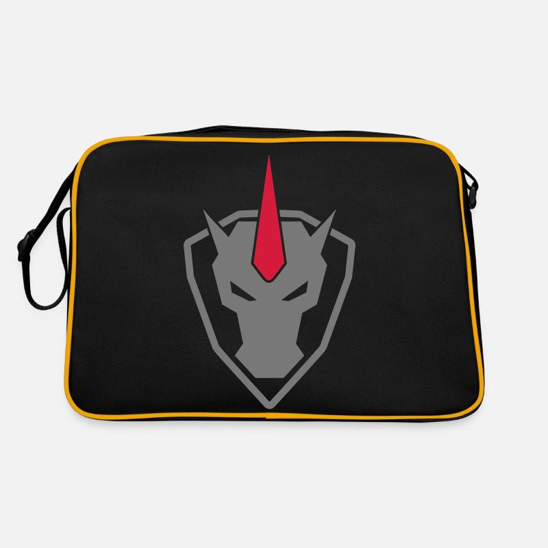 Logo Unicorn grau Retro Tasche