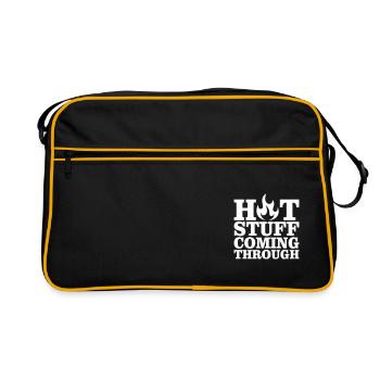 HOT STUFF BBQ GRILL GRILL BEER GAME GIFT - Retro Bag - black/gold - Front