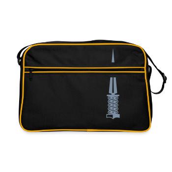 Dague / poignard (1c) - Sac Retro - noir/or - Devant