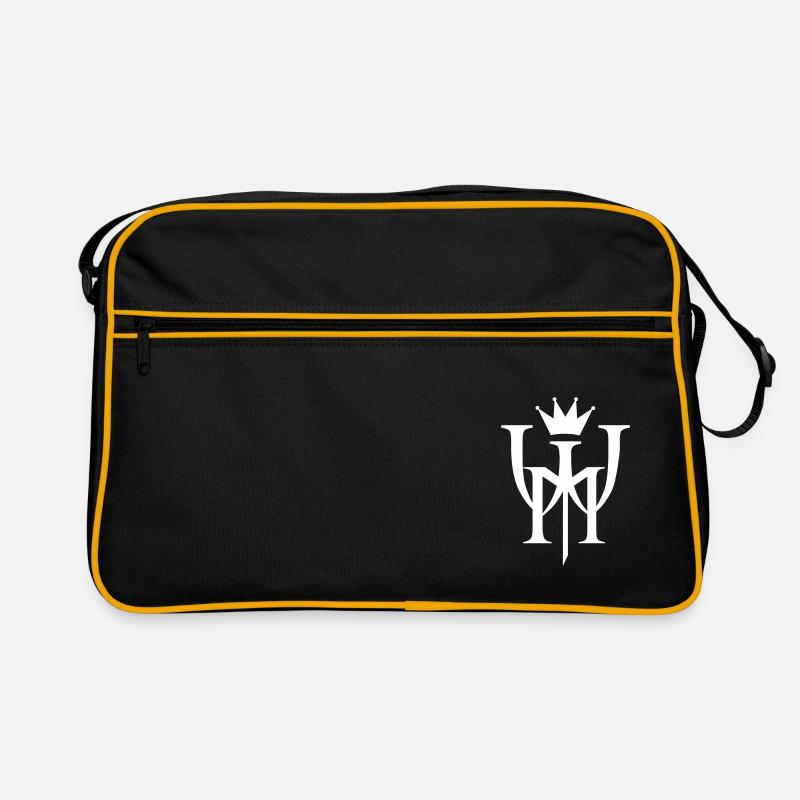 MW logo white - Retro Bag - black/gold