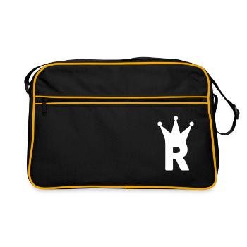 Krone r w22 - Retro Tasche - Schwarz/Gold - Vorne