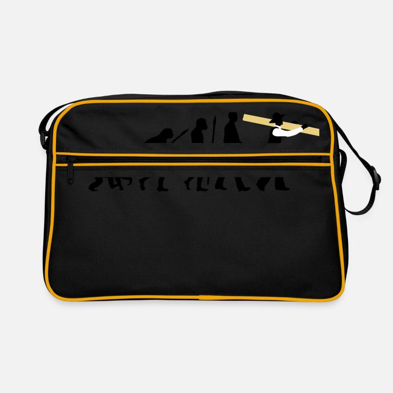 evolution_zimmermann_09_2016_b_3c - Retro Tasche - Schwarz/Gold
