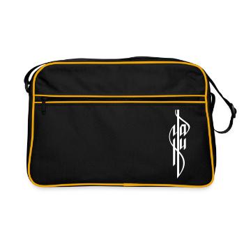 Ya Hu Calligraphie - Sac Retro - noir/or - Devant