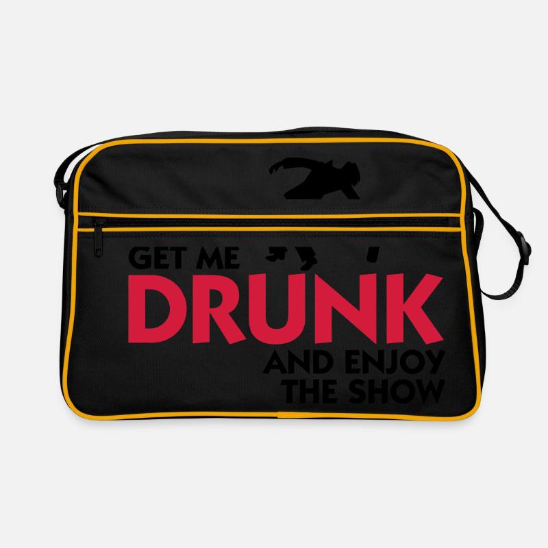 Donnez-moi l alcool et profiter du spectacle! Sac Retro
