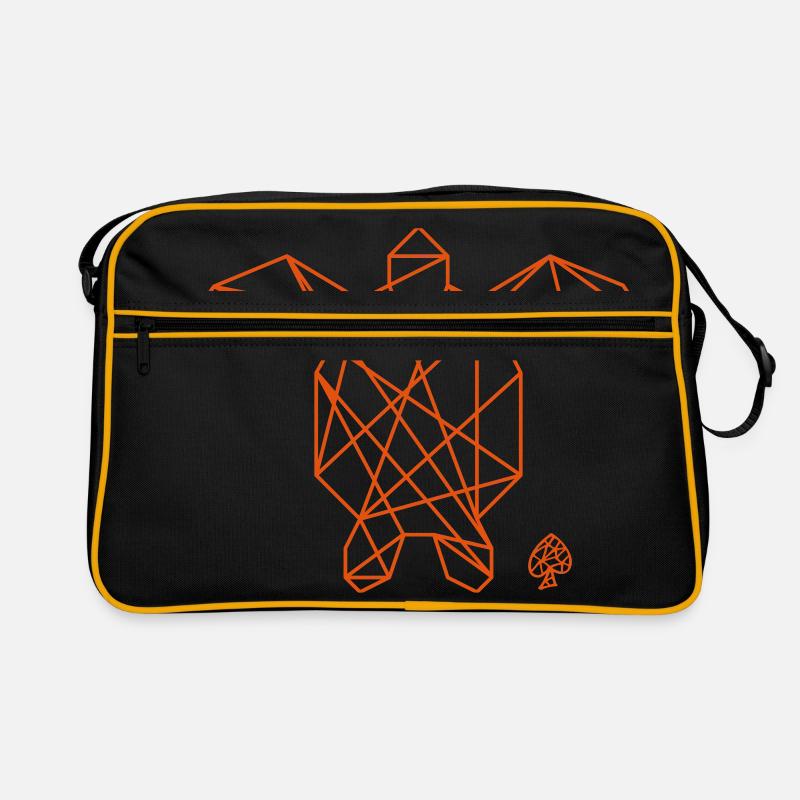 Shapes - Tortuga - Retro Tasche - Schwarz/Gold