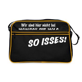 We are not here at wish you something! Ok! Fact - Retro Bag - black/gold - Front