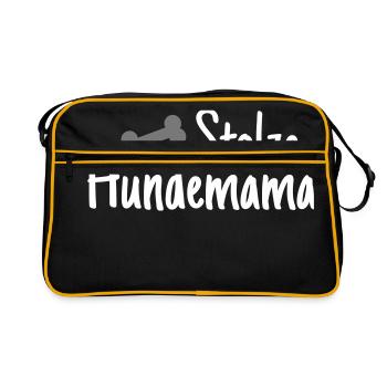 Maman de chien fier - Sac Retro - noir/or - Devant