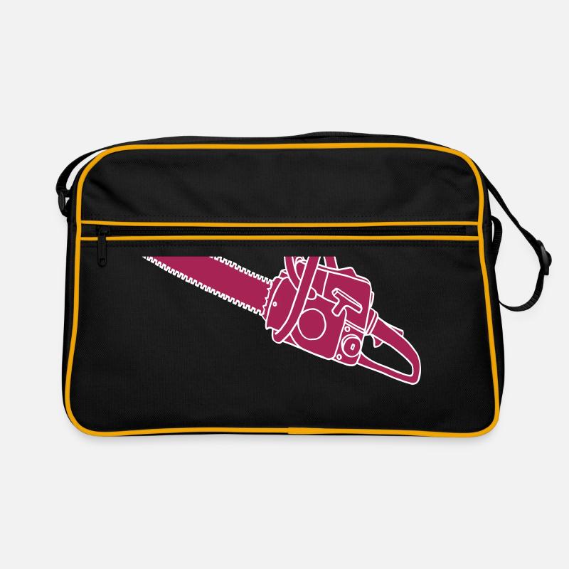 Kettensäge 2 Retro Tasche