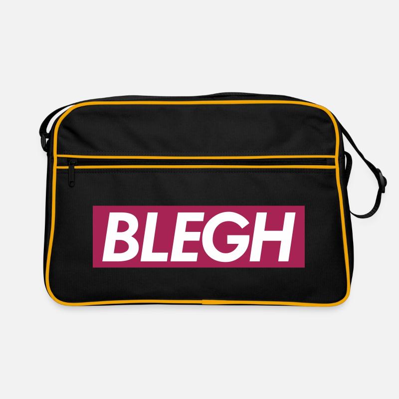 BLEGH - Retro Tasche - Schwarz/Gold