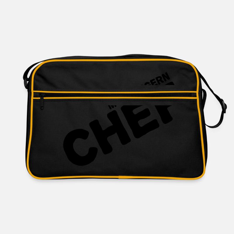 chef - Retro Tasche - Schwarz/Gold