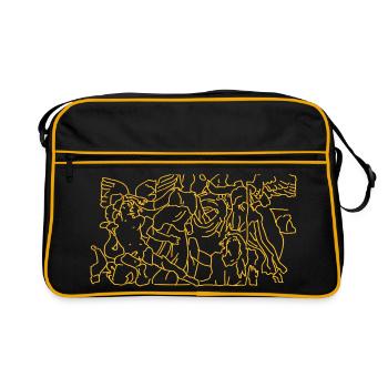 Pergamon Altar Berlin - Retro Bag - black/gold - Front