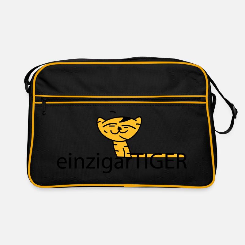 einzigartiger Tiger Retro Tasche