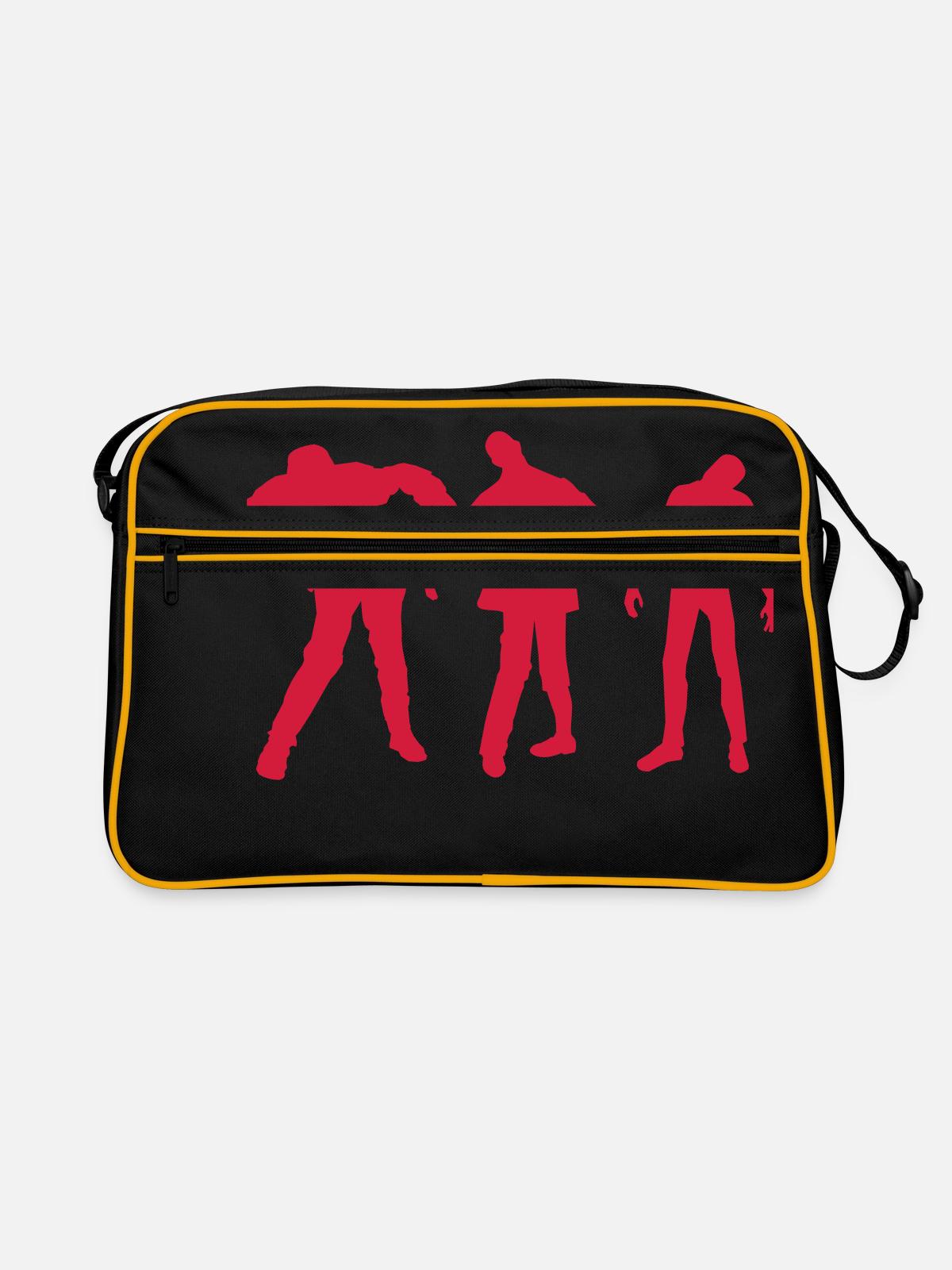 zombies - Retro Bag - black/gold - Front