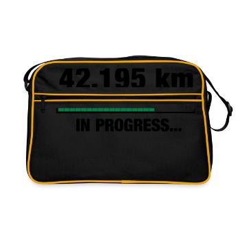 Marathon en cours - Sac Retro - noir/or - Devant